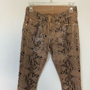 7 for all mankind “the skinny” Snake print jeans